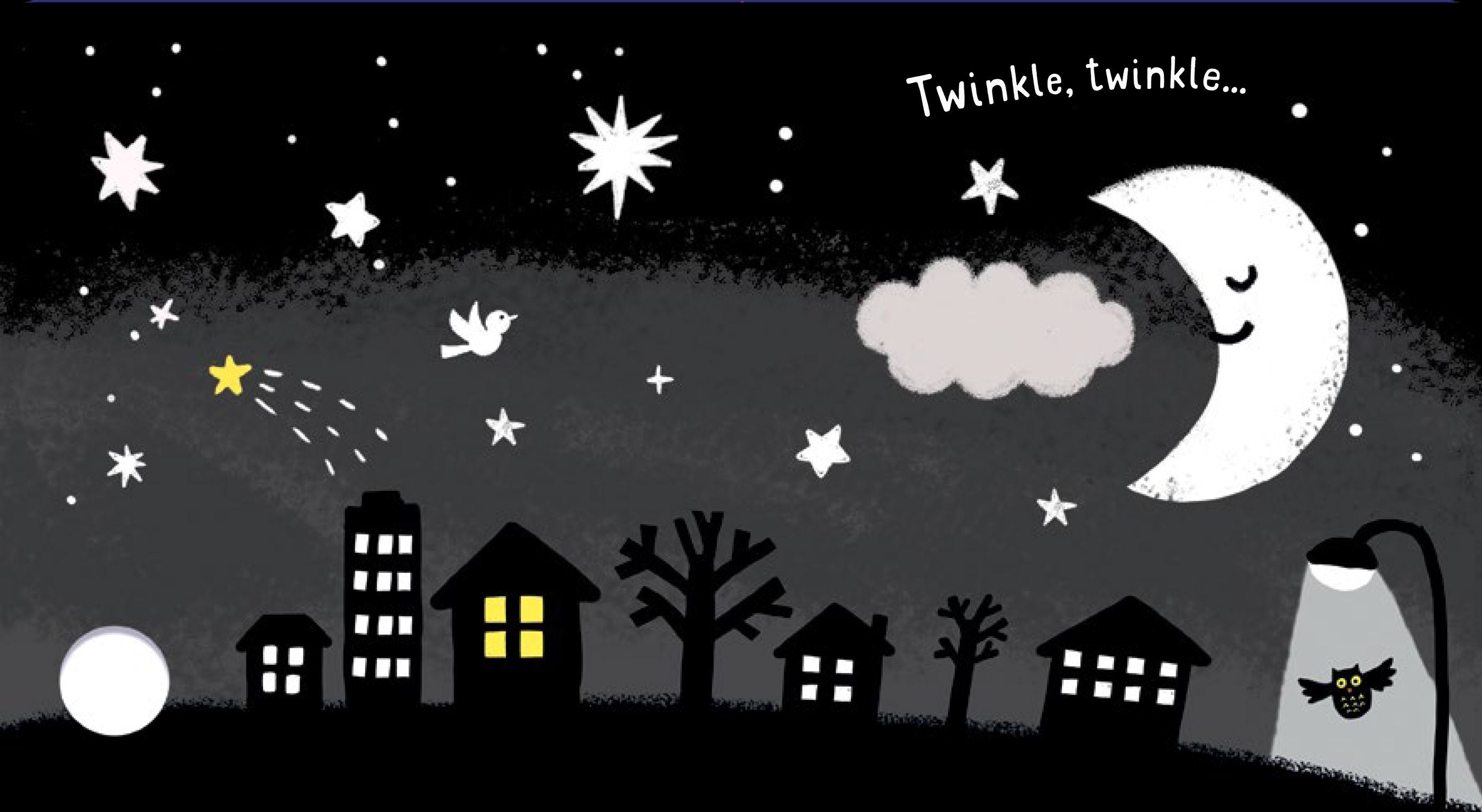 Baby's Black & White Books: Bedtime - Board Book | Usborne