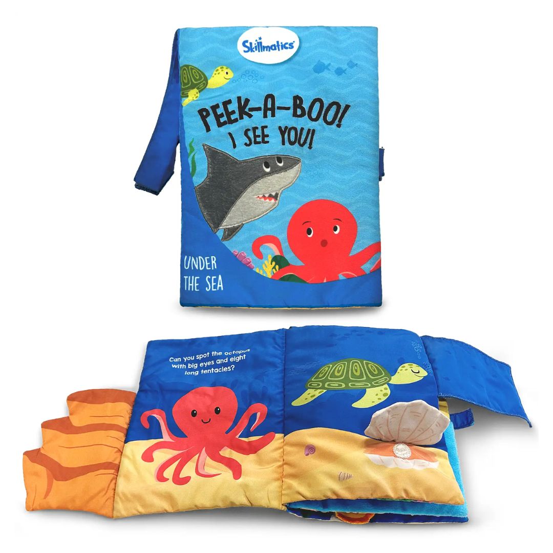 Skillmatics: Peek-A-Boo Under The Sea - Interactive Cloth Book